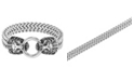 Macy's Men's Twin Lion's Head Double Franco Link Bracelet